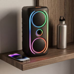 Portable Dual Woofer RGB Party Bluetooth Speaker