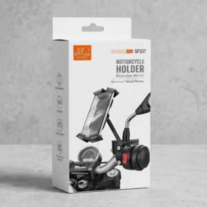 Motorcycle Rearview Mirror Gooseneck Phone Holder