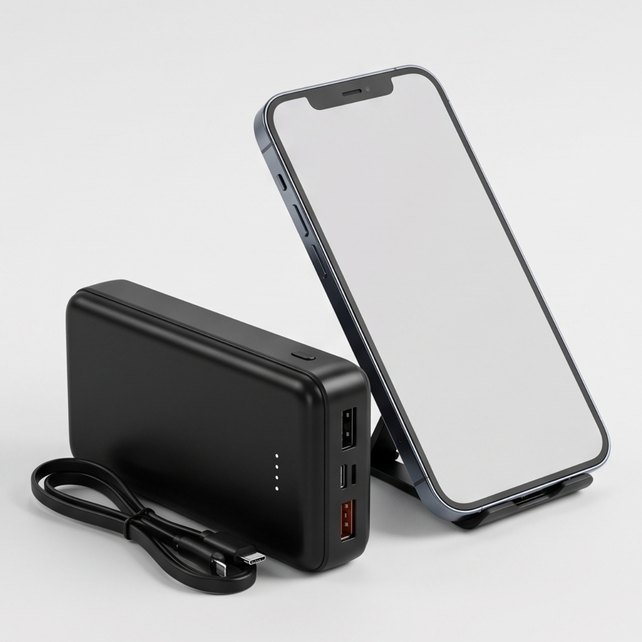 20000mAh Power Bank Built-in Cables - Image 3