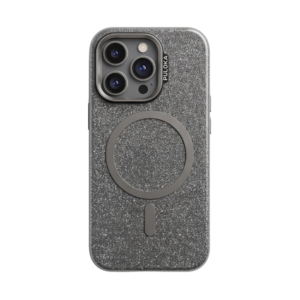 Luxury Glitter Magnetic Phone Case with Metallic Camera Ring