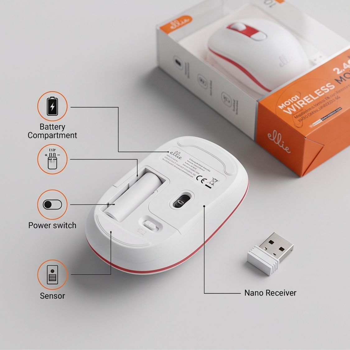 Portable Optical 2.4G Wireless Mouse - Image 2