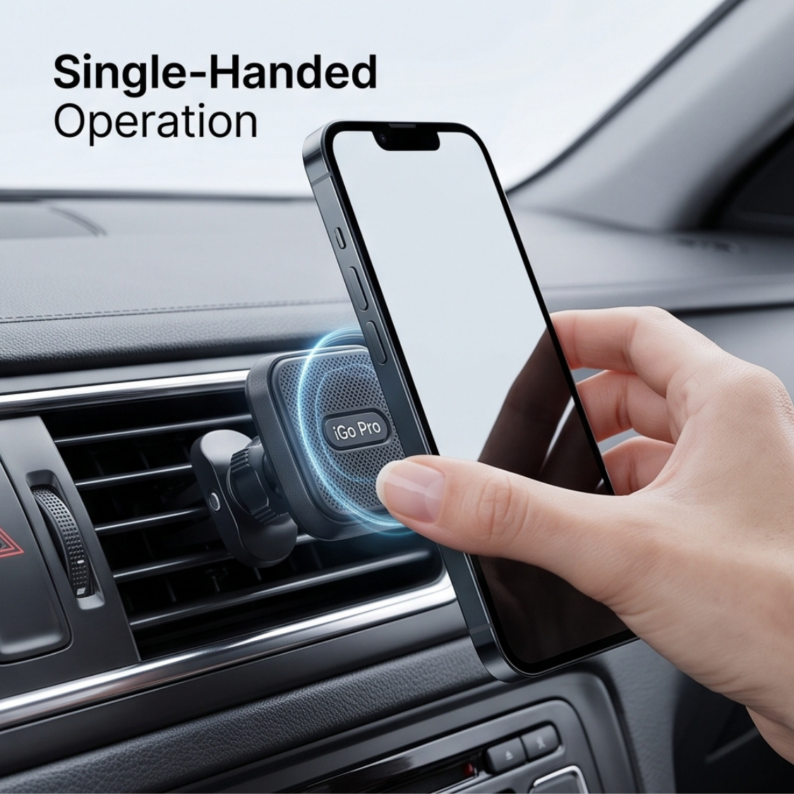 Universal 360° Magnetic Car Air Vent Phone Holder - Image 4