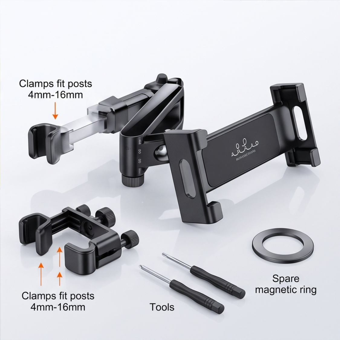 Extendable Car Headrest Mount Holder for Phones & Tablets - Image 2