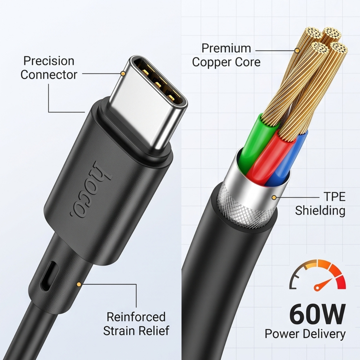 60W Fast Charging Type-C Cable - Image 4