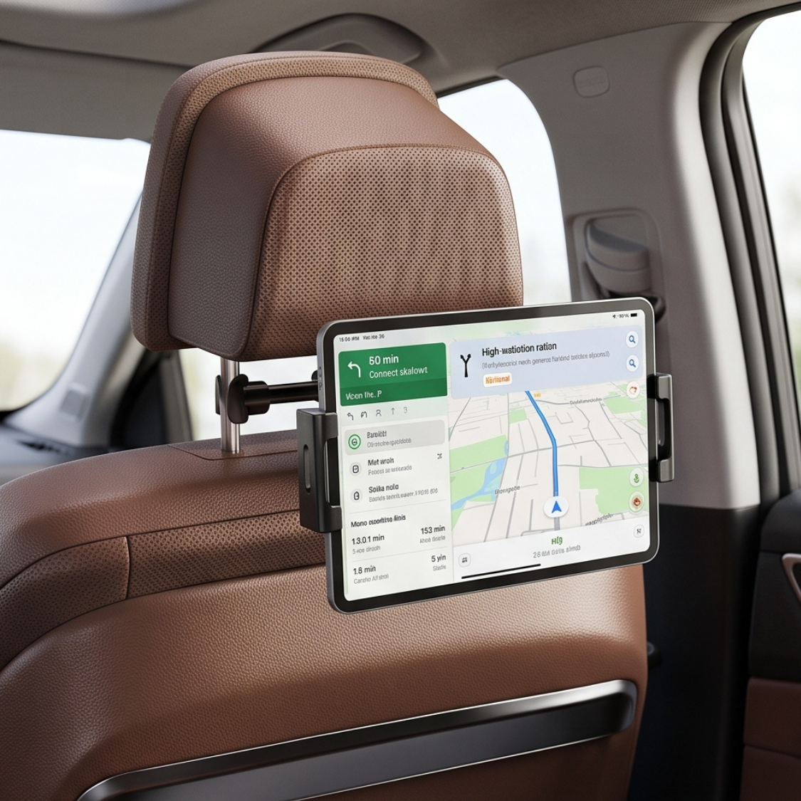 Universal Car Headrest Tablet & Phone Mount Holder - Image 3