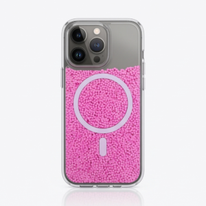 Dynamic Flowing Bead Magnetic Phone Case – Vibrant Pink