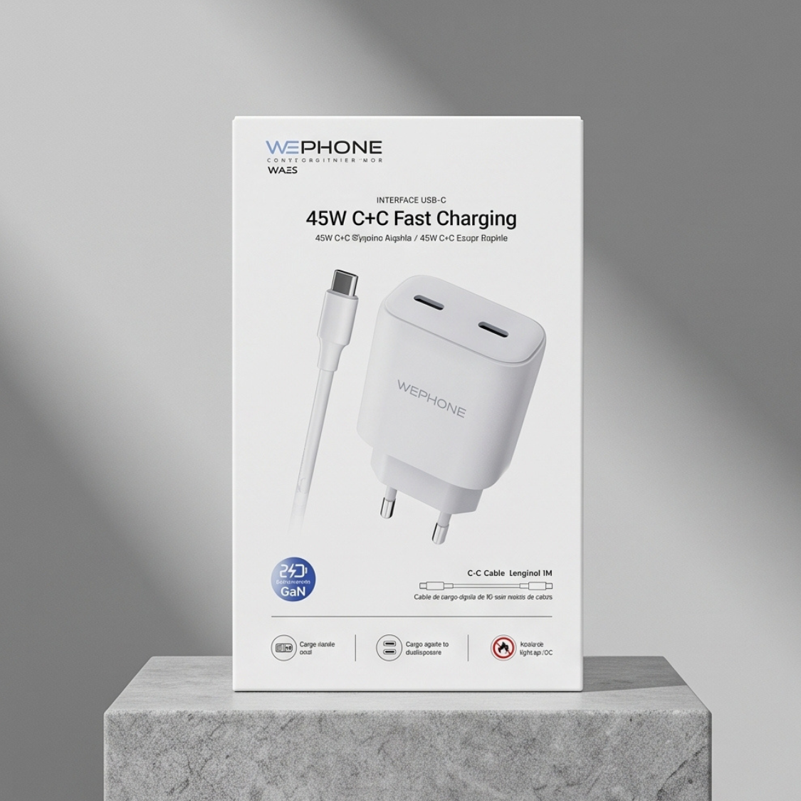 45W GaN Dual USBC Charger - Image 3