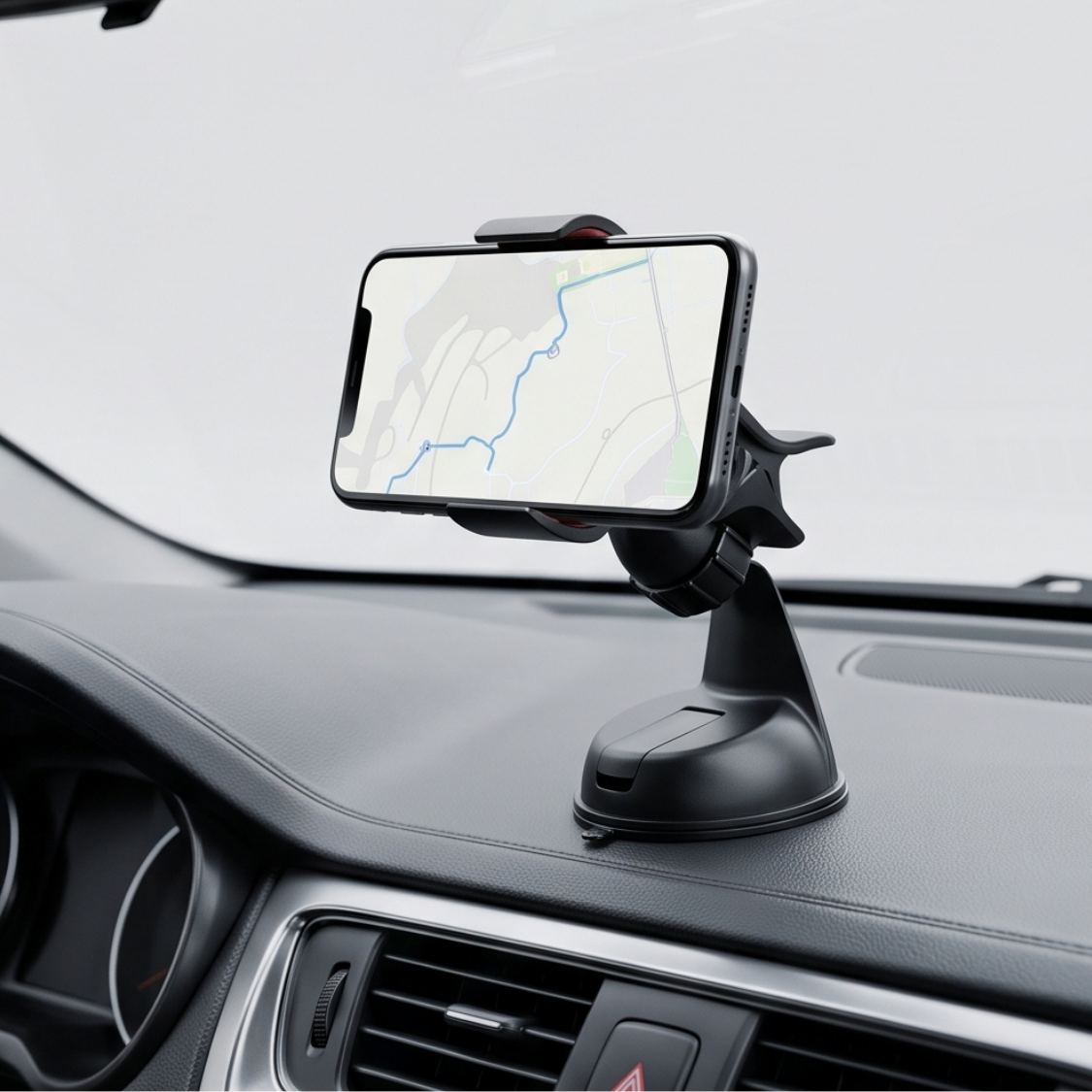 Universal Suction Cup Dashboard & Windshield Car Phone Holder - Image 4