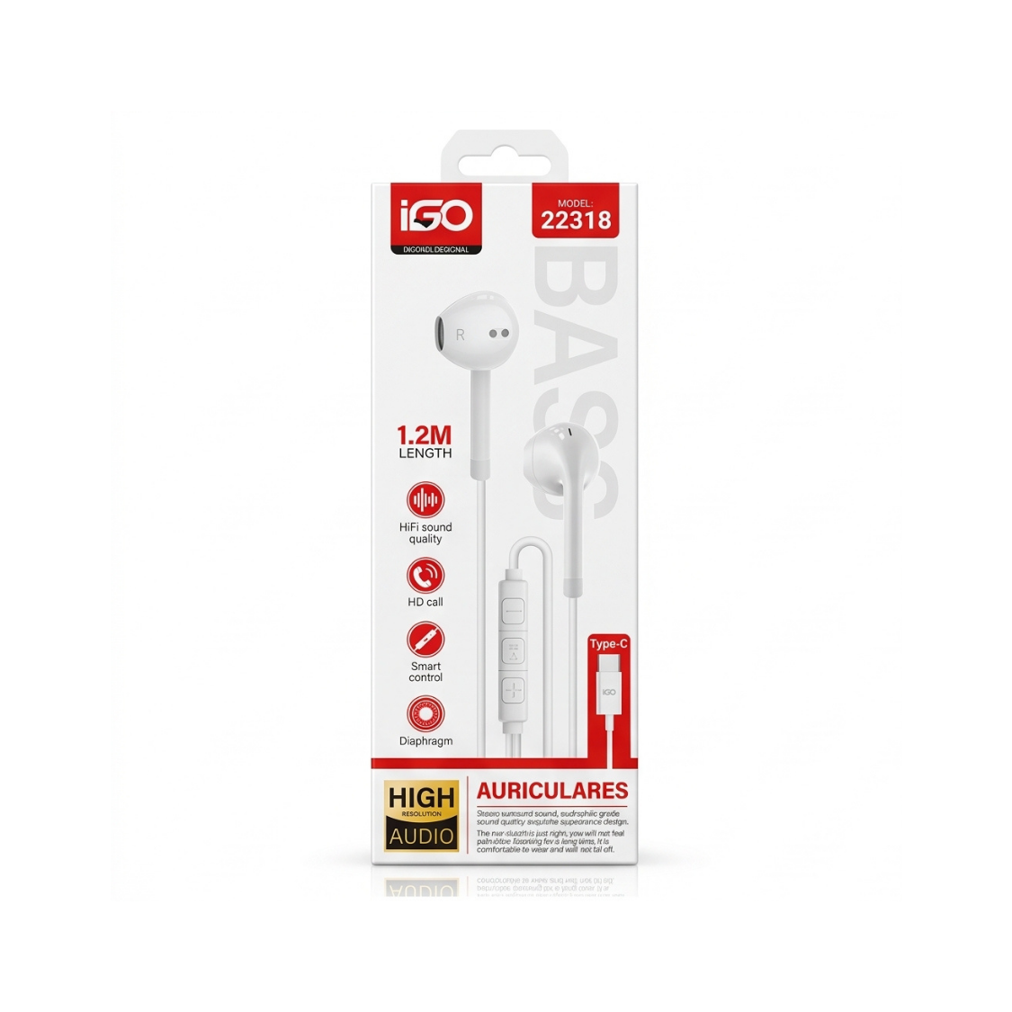 Type-C High-Resolution Bass Stereo Earphones