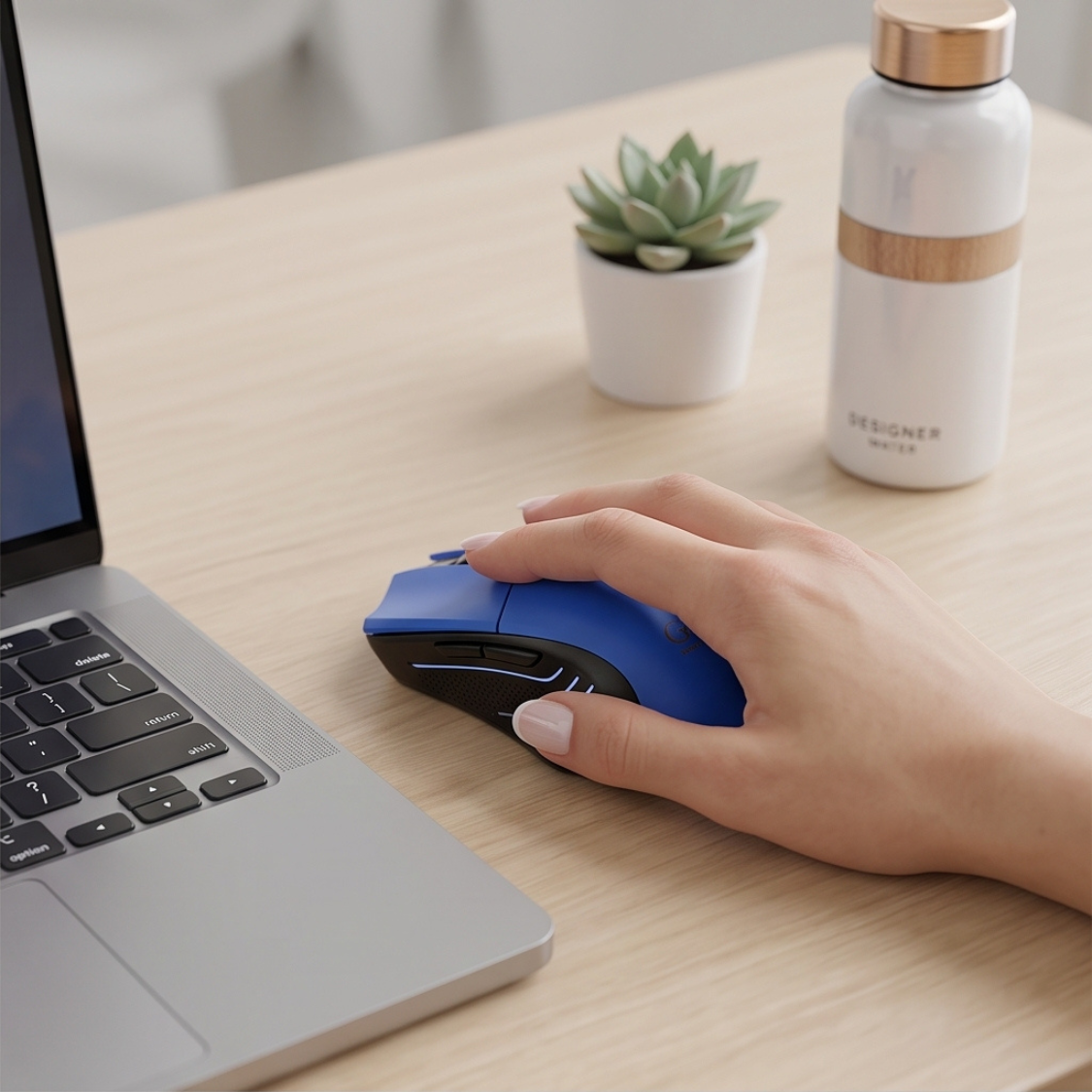 Ergonomic Silent Wireless Optical Mouse - Image 3