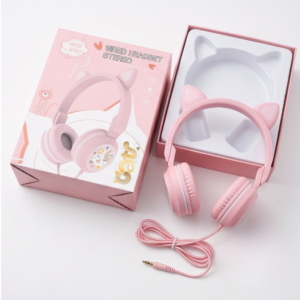 Kids Wired Cat Ear Headphones