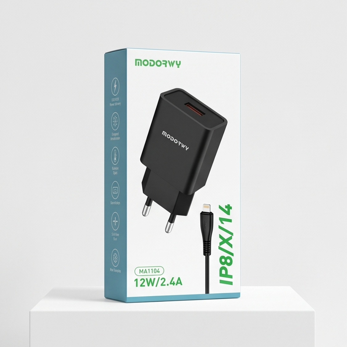 12W Fast iPhone Wall Charger - Image 3